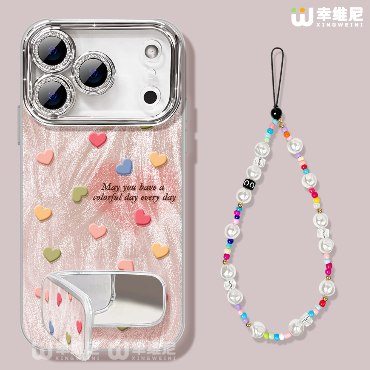 幸维尼适用于苹果17手机壳iPhone17promax女12新款17pro镜头膜16e防摔ip15plus爱心14外壳13全包por可爱17air