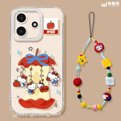 适用红米note15pro手机壳女款note14保护套小米note13硅胶Turbo4防摔10pro全包note9透明12turbo苹果KT猫软壳