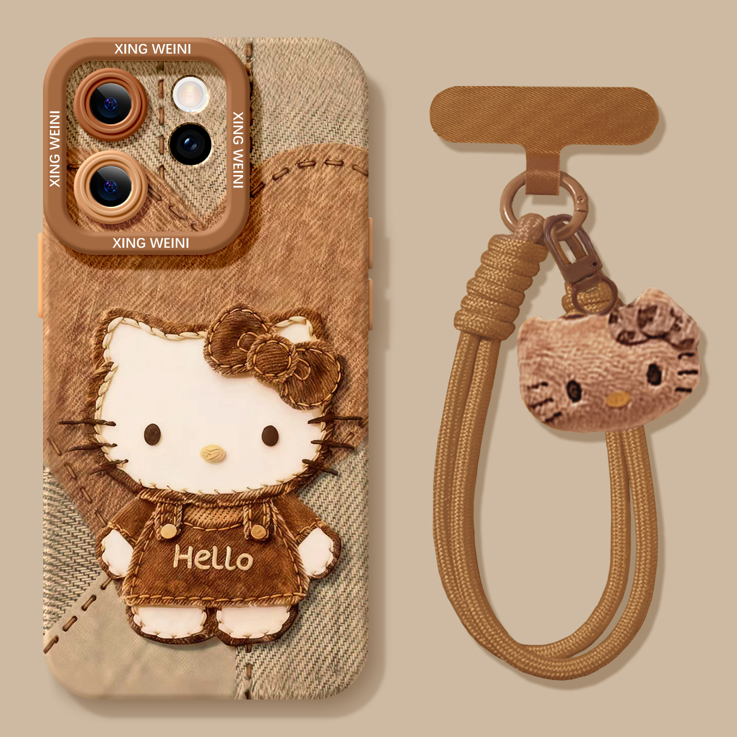 适用opporeno15手机壳KT猫女款reno13pro保护套12全包11pro硅胶9/8/6防摔reno7se挂绳oppo软壳5pro秋冬reno14