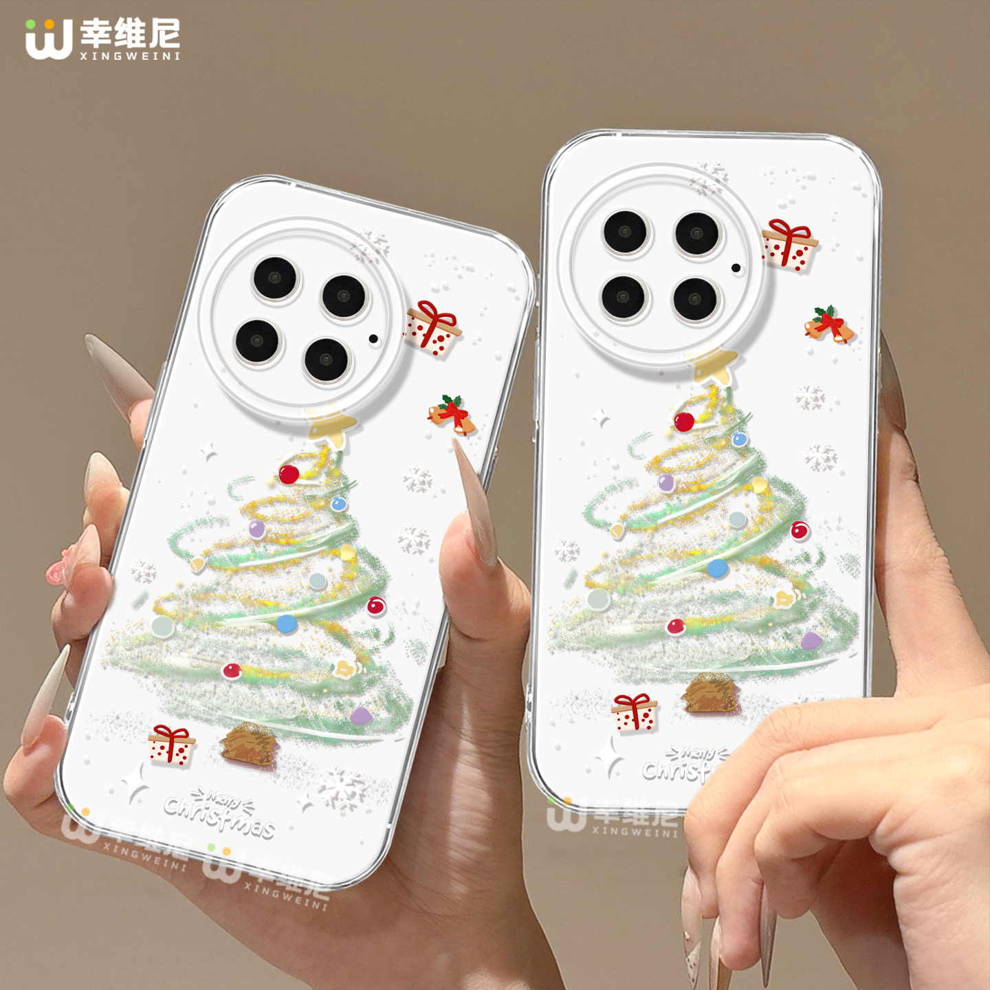 适用一加15手机壳圣诞款1+13保护套硅胶一加12全包ace5竞速版防摔11pro透明9圣诞树ace4新款1+10pro软壳ace6t