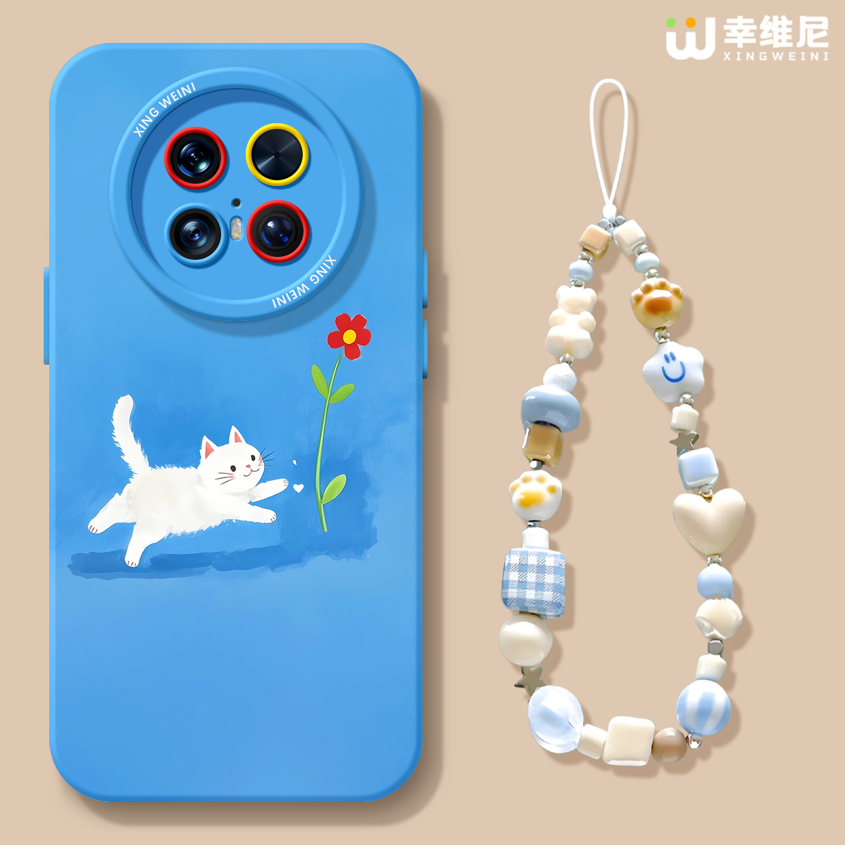 适用华为mate80pro手机壳女款mate60保护套30pro硅胶60pro+全包mate60RS防摔40por软壳meta50e花花小猫mate70