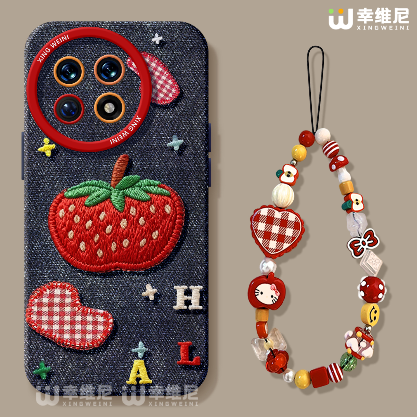 适用一加15手机壳女款1+12保护套硅胶一加10全包13T防摔9pro外壳9rt牛仔草莓ace5竞速版新款1+10pro软壳+Ace6