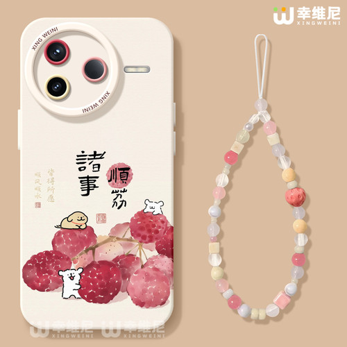 适用红米k90手机壳女款k70pro保护套小米k60全包硅胶k80至尊版redmi防摔卡通k40s诸事顺利软外壳k50电竞版k30