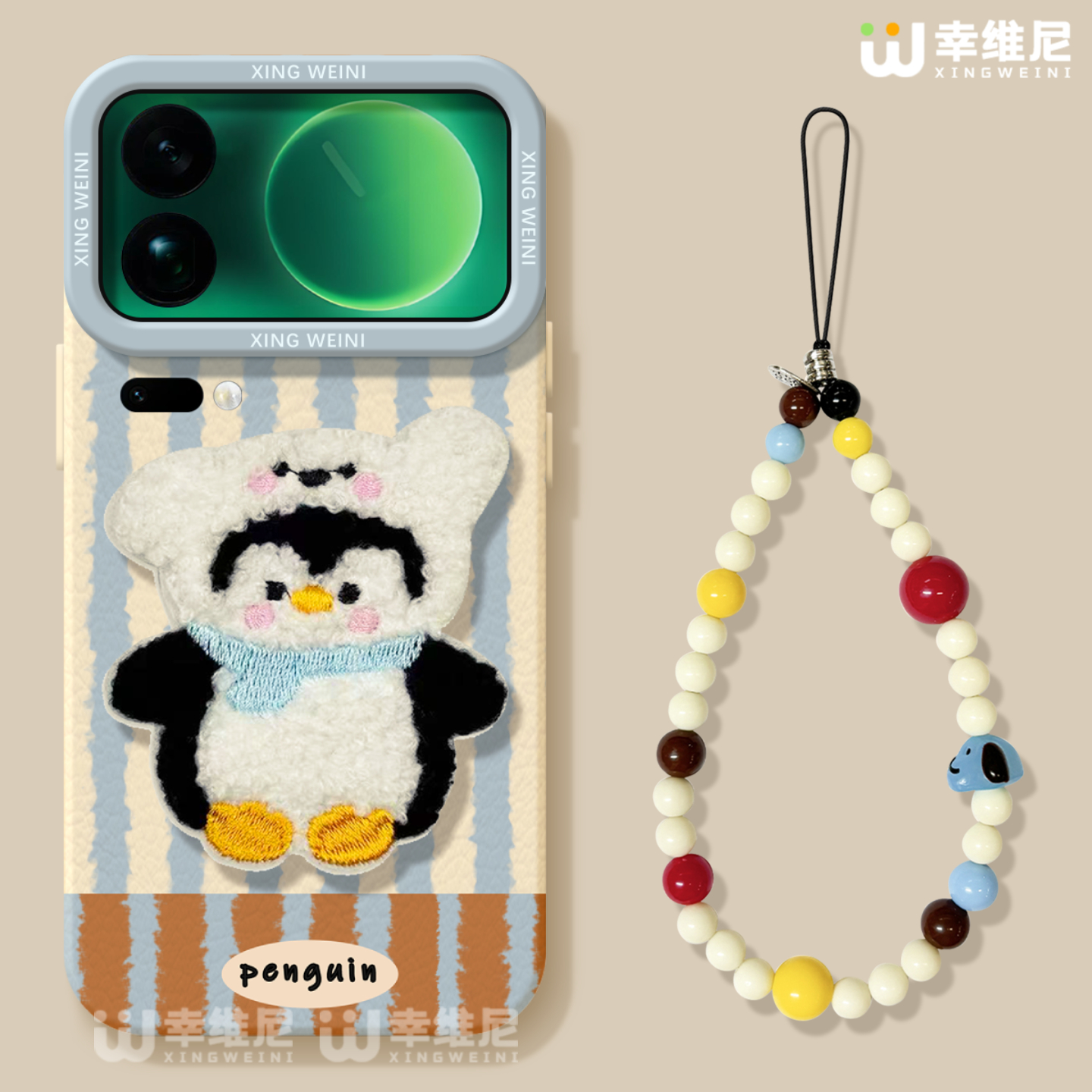 适用小米17promax手机壳秋冬15spro保护套新款14ultra全包防摔13pro硅胶11青春10por可爱企鹅12sultra软civi5