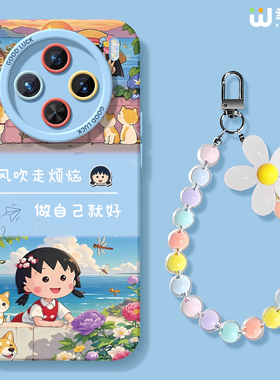 适用vivox300手机壳女x200s保护套x100pro硅胶x80全包防摔x90pro+新款x200promini樱桃小丸子pro+软x60外x90s