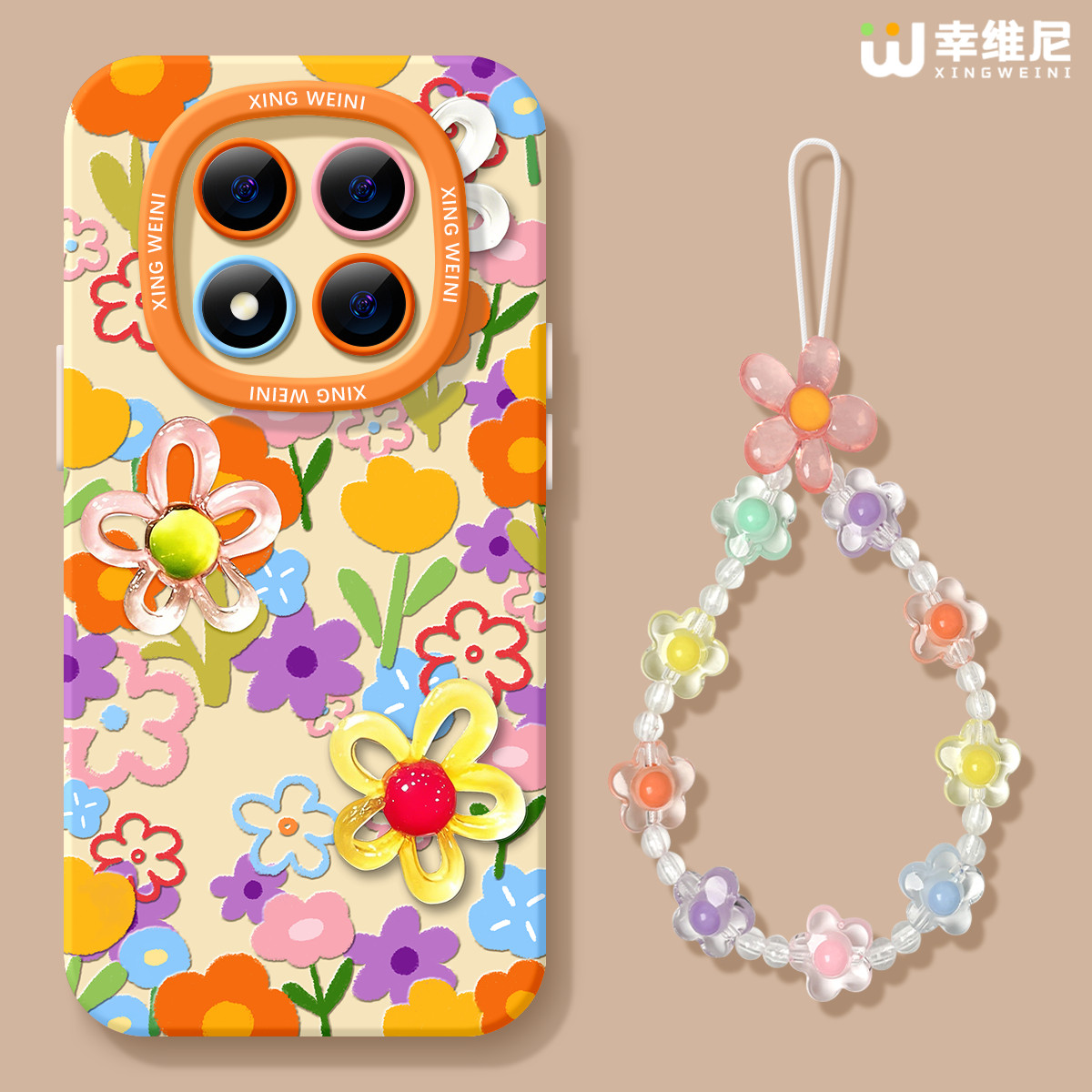 适用红米note15pro手机壳女款note14保护套小米note13硅胶Turbo4防摔12pro全包note11/10多巴胺花软12turbo外