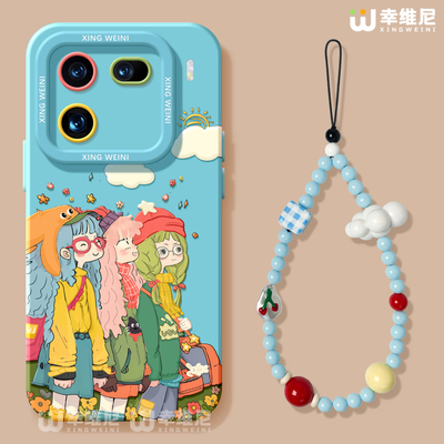 适用iqoo15ulrtra手机壳可爱iqoo13pro硅胶12全包防摔vivo爱酷neo9pro软10外iqoo8保护套z11元气女孩neo11pro