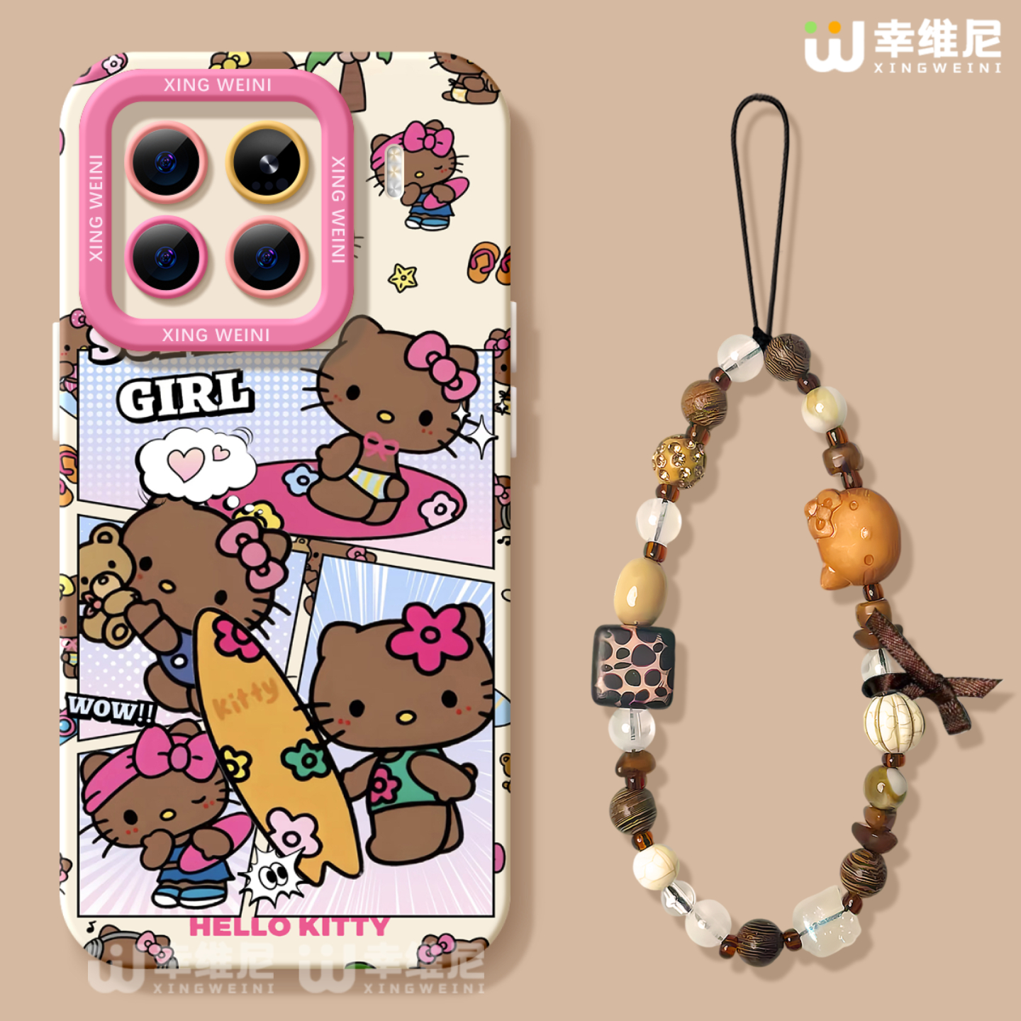 KT猫适用小米15spro手机壳女款17promax保护套新款14ultra全包防摔13pro硅胶11青春10por可爱12pro软civi5pro