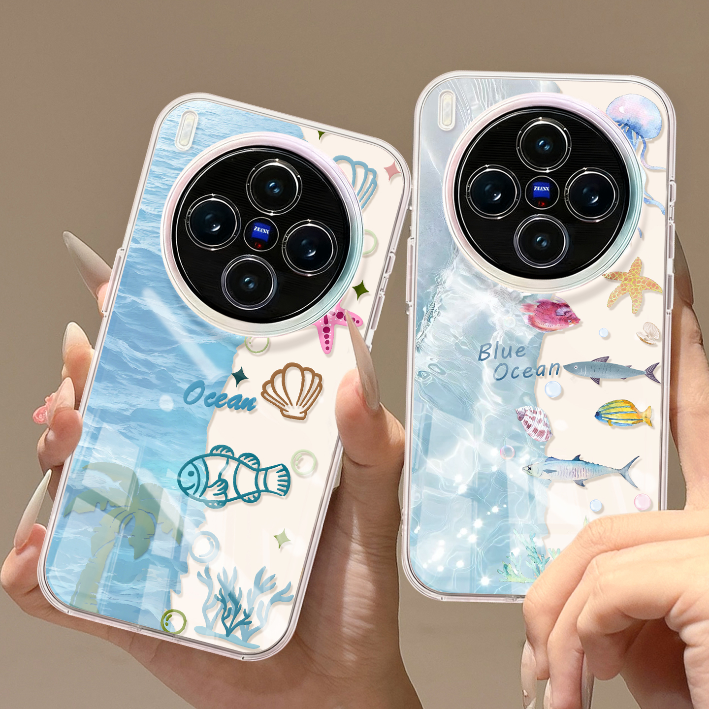 适用vivox300pro手机壳x200s保护套x100pro硅胶vivo全包防摔x90新款海洋世界promini女款pro软x60透明x300por