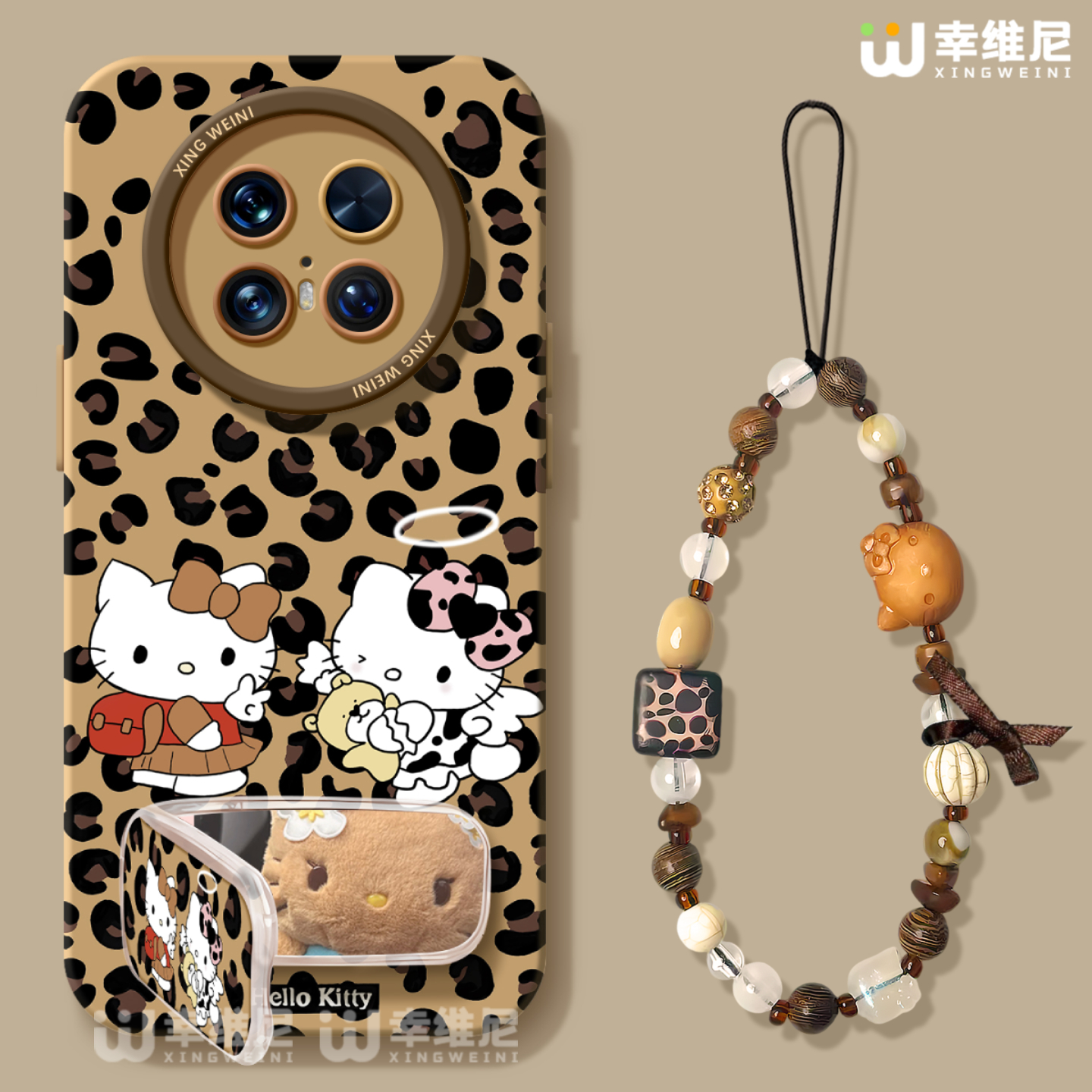 适用华为mate70pro手机壳女款mate60保护套30pro硅胶60pro+全包mate60RS防摔40por软壳meta50e棕色kt猫mate70