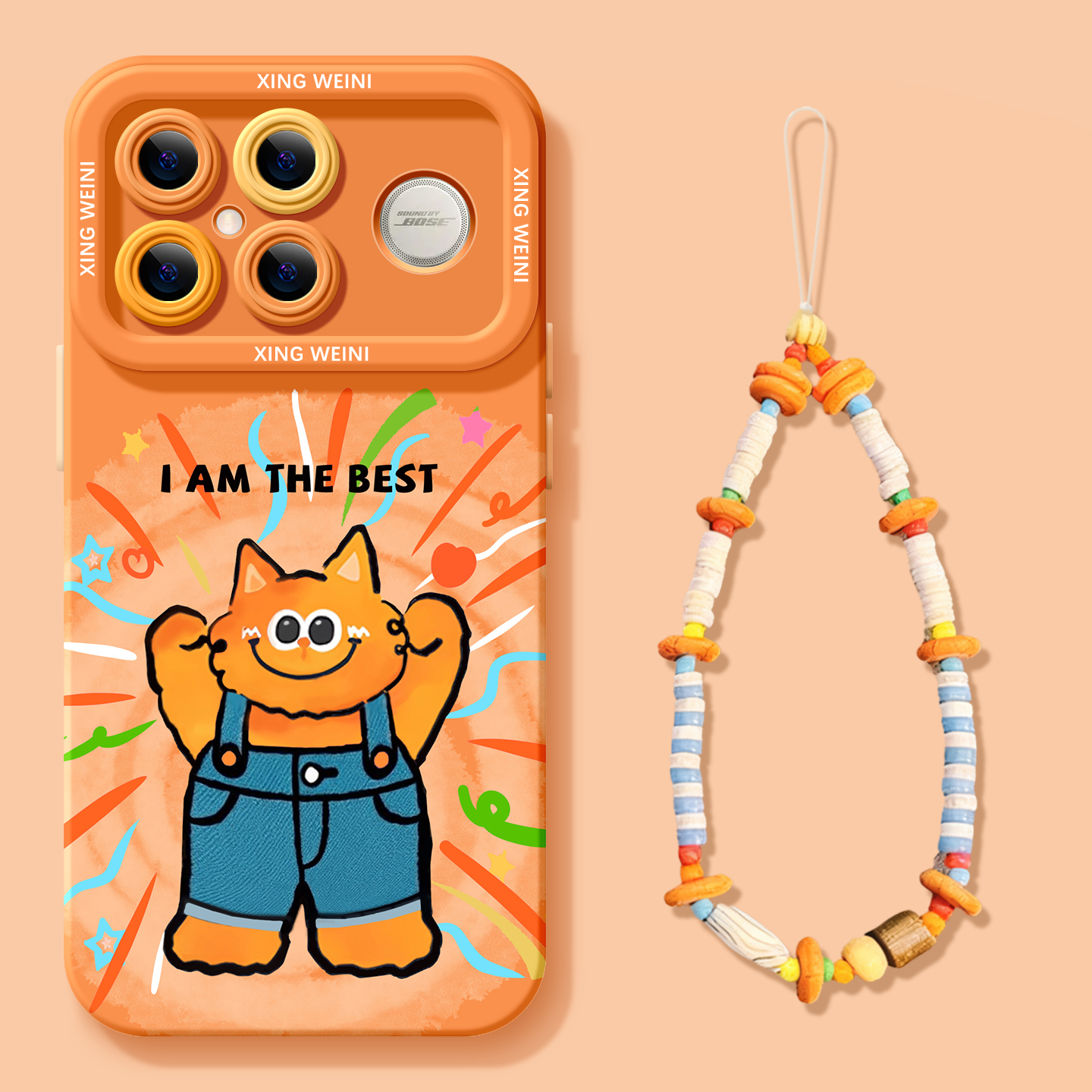 自信猫猫适用红米K90手机壳男redmi小米K90ProMax保护套k80新款K70防摔k60硅胶k50高级感k40女款k30带挂绳k20