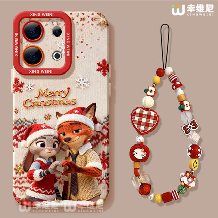 适用opporeno15疯狂动物城手机壳reno14pro狐狸13全包11pro硅胶9/8/6圣诞reno7se尼克oppo软壳5pro朱迪reno12