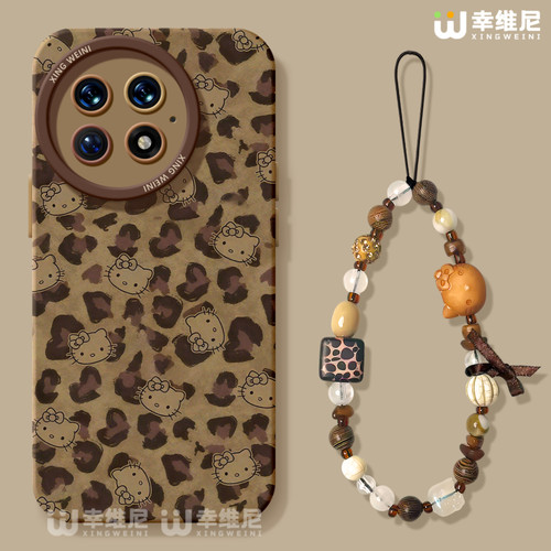 适用一加Ace5手机壳女款1+12保护套硅胶一加15全包13T防摔9pro外壳9rt豹纹小猫ace6新款1+10pro软壳ace竞速版