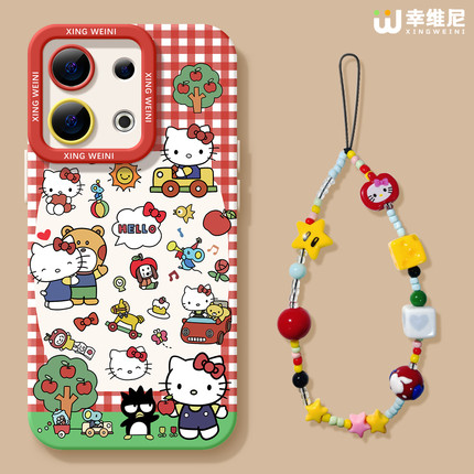 适用opporeno15手机壳女款reno13pro保护套12全包11pro硅胶9/8/6防摔reno7se高级oppo软壳5pro凯蒂KT猫reno14