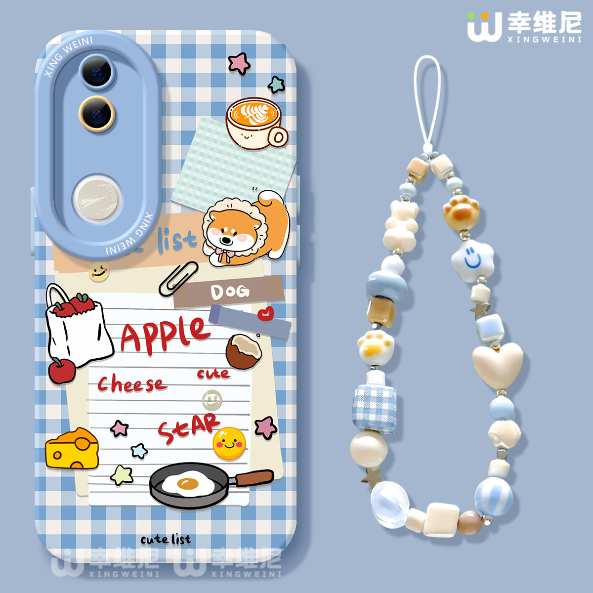 适用vivos30promini手机壳vivo女款s20pro保护套s18e全包s19防摔s16s15s12硅胶s10软s17外壳s9格子小狗s7新款