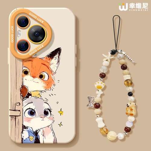 适用华为Pura80pro手机壳女款pura70保护套p40新款70ultra硅胶art防摔50pro全包p70狐狸兔子p60art软p50外p60