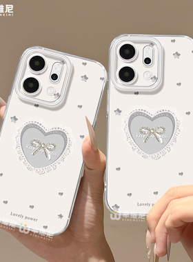 适用opporeno15手机壳女reno14pro保护套13全包11pro硅胶9/8/6防摔reno7se透明oppo软壳5por镂空爱心猫reno12