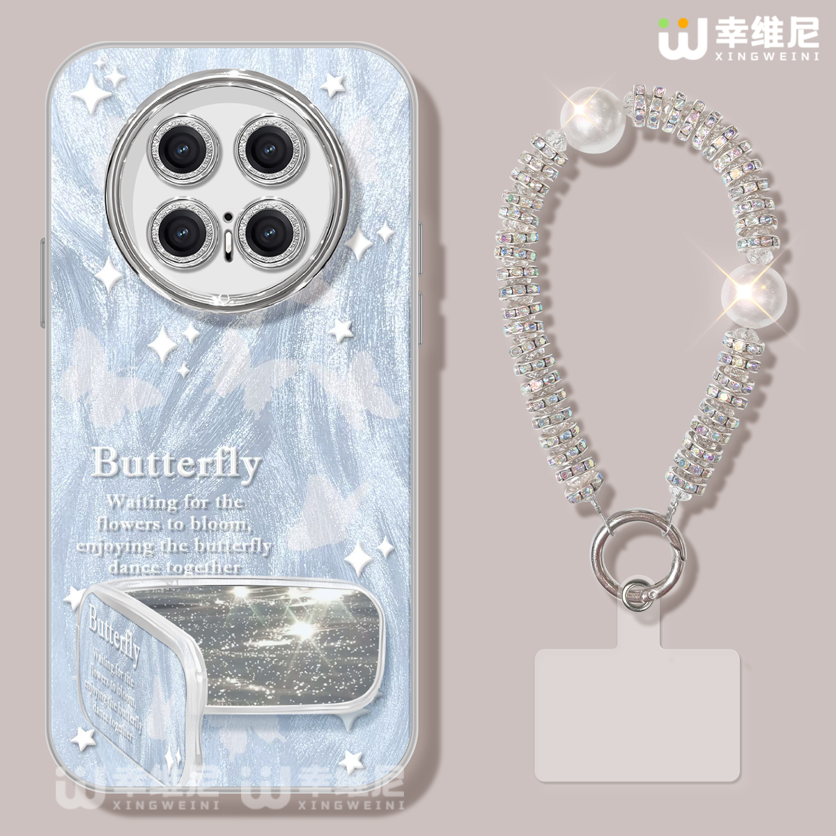 适用华为mate70pro手机壳60pro女款mate60保护套30pro全包镜头膜mate50防摔70por+硬壳meta40超火蝴蝶mate70