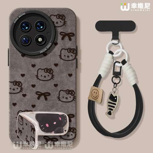 kt猫适用一加Ace5手机壳女款1+12保护套硅胶一加15全包13T防摔9pro外壳9rt挂绳ace6新款1+10pro软壳ace竞速版