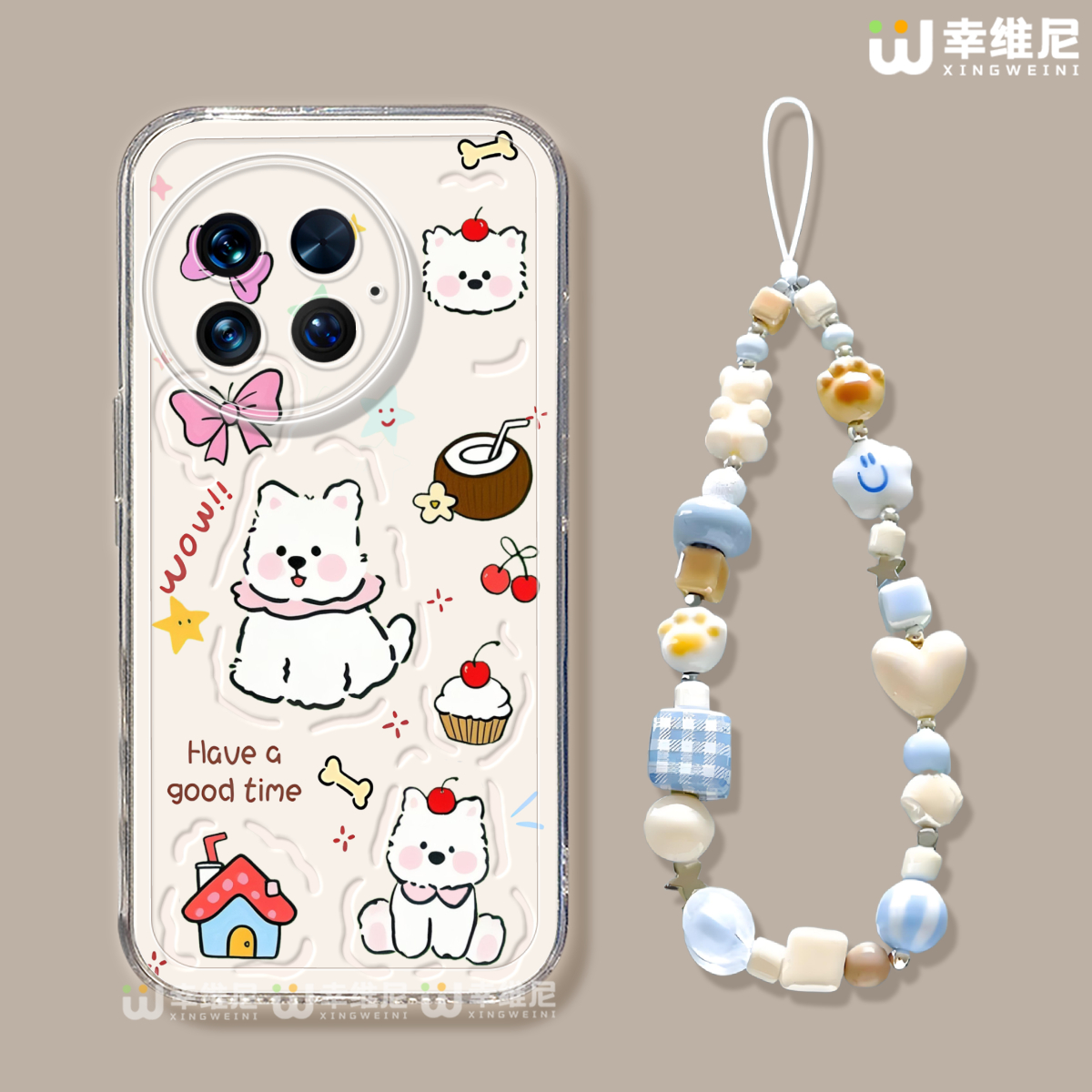 适用一加13手机壳女款1+12保护套硅胶一加11全包ace4防摔8pro透明9rt可爱小狗ace3新款1+10pro软壳ace5竞速版