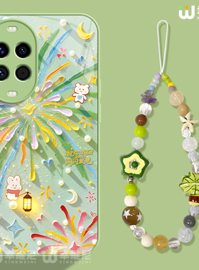 适用华为nova14pro手机壳女款nova12pro保护套全包novo11玻璃壳9防摔7se活力版12ultra绿色烟花10硬壳nova13