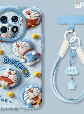 适用一加15手机壳女1+12保护套挂绳硅胶一加10全包13T防摔9pro外壳9rt蓝胖子ace5竞速版新款1+10pro软壳+Ace6