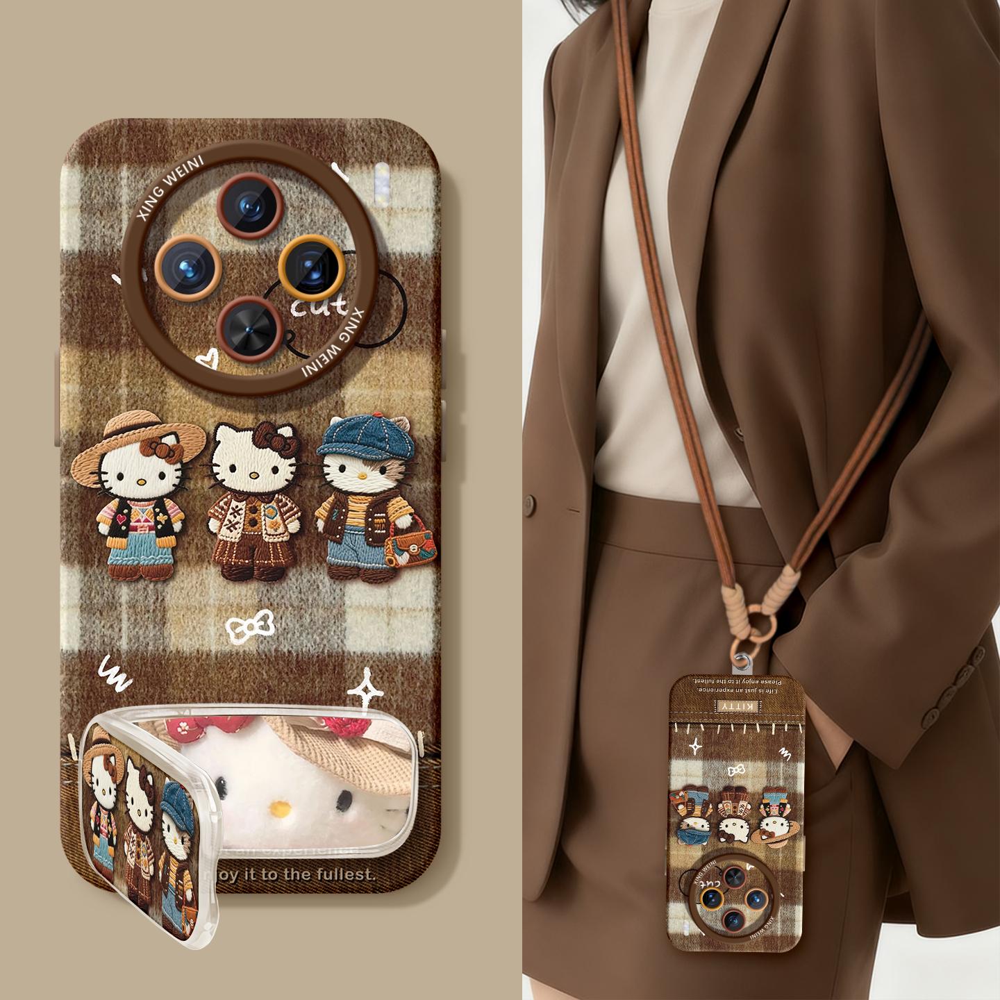 适用vivox300pro手机壳女款kt猫x100s保护套x80硅胶x70全包防摔x90pro+新款x200promini秋冬pro+软x60外x200s