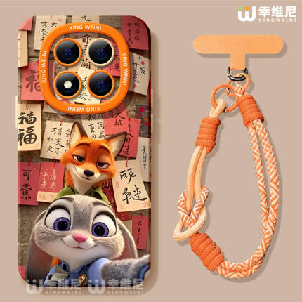 适用红米note15pro手机壳疯狂动物城note14尼克小米note13硅胶Turbo4新年112pro全包note10软11朱迪12turbo外