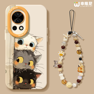 适用华为nova14手机壳女款 14ultra偷感小猫hi软10外nova13pro nova12pro保护套全包novo11硅胶9防摔7se活力版