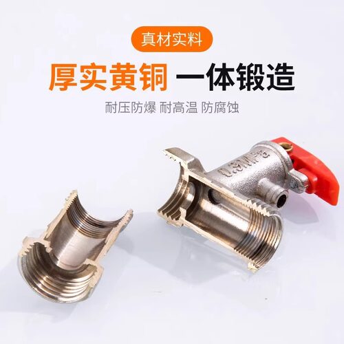 电热水器安全阀0.7/08/09mpa止回单向泄压阀水管道减压阀家用排气