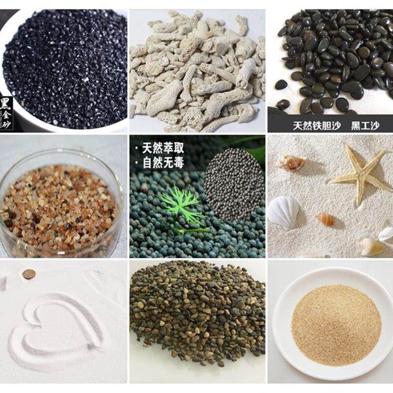 黑金沙黑陶粒巢湖黑工沙石英荷兰面粉珊瑚骨鼠鱼沙鱼缸造景沙底沙