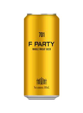 F PARTY锐马701全麦精酿啤酒500ML装（一箱12瓶）