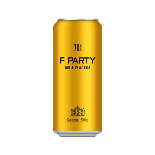 F PARTY锐马701全麦精酿啤酒500ML装（一箱12瓶）