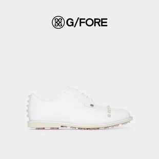 GFORE 高尔夫女士钉鞋 白色系带百搭时尚白色女鞋 (特价不退换)