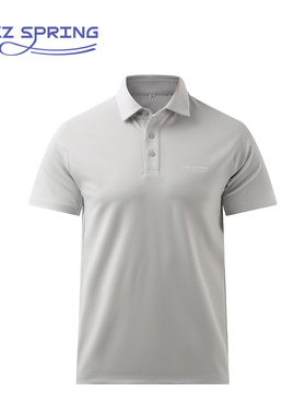 25款JAZZ SPRING高尔夫短袖POLO灰色透气柔软时尚百搭简约运动夏