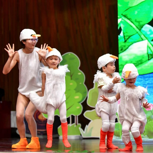 鹅大哥出门趣味鹅绘本表演服套装