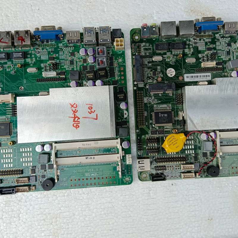 议价：工控i3 1037U工控触摸一体主板, 主板尺寸17x17双