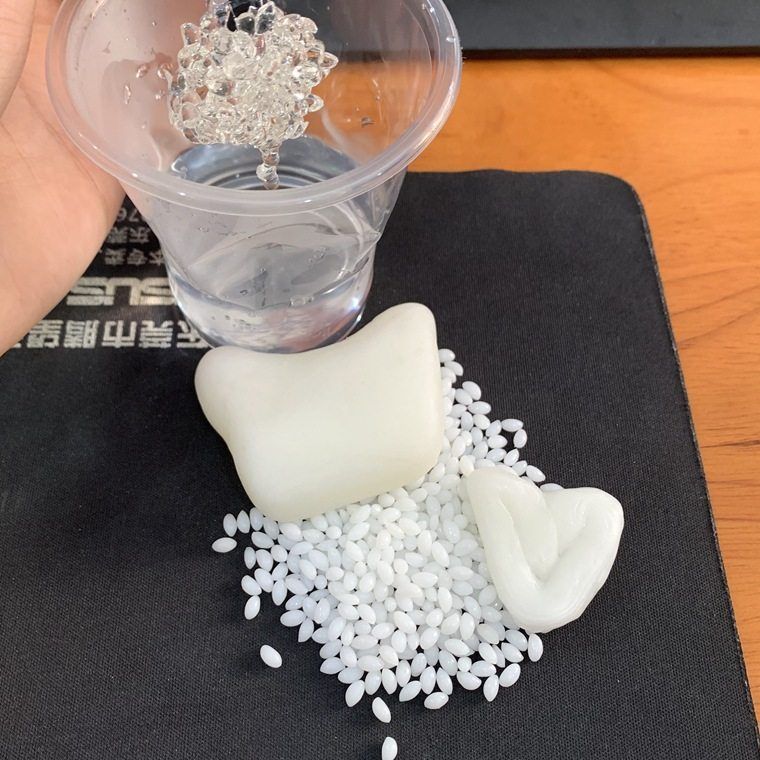 自由树脂DIY可塑土 塑形水晶泥翻模塑胶模型热塑水晶土透明颗粒