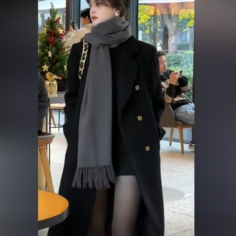 冬季新款大码女装复古长款毛呢大衣女韩版过膝加棉呢子外套AA063,女装/女士精品,大码呢大衣,淘宝优惠券,粉丝福利购,淘宝优惠卷