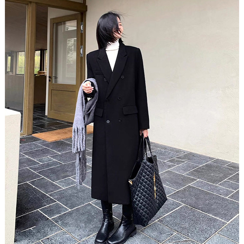 大码女装黑色毛呢大衣女胖mm秋冬新款气质显瘦长款呢子外套25162,女装/女士精品,大码呢大衣,淘宝优惠券,粉丝福利购,淘宝优惠卷
