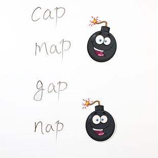 Bomb games英语课堂炸弹陷阱游戏儿童小学幼儿园磁性力贴早教道具