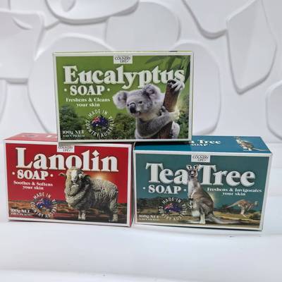 到25年11月 澳大利亚~茶树油/绵羊油/桉树油洗澡皂香皂肥皂100g