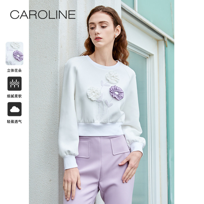 春季卫衣CAROLINE甜美