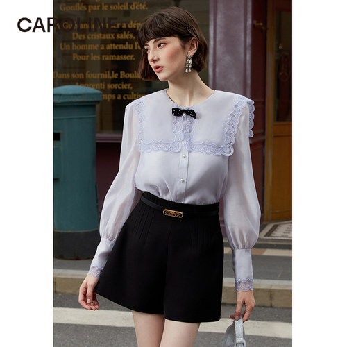 CAROLINE卡洛卡洛琳雪纺衫CA