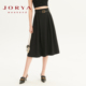 缪斯降临 半身裙 气质通勤高腰褶皱腰带中长款 卓雅周末24夏季 新款