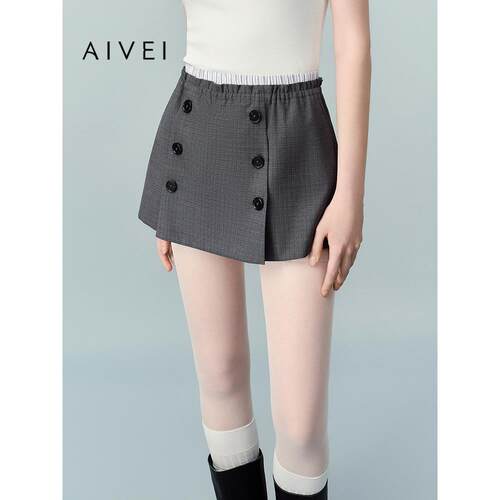 AIVEI欣贺艾薇2026夏季新裙裤松紧双裤头小个子休闲短裤XSV3Y02A