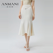 ANMANI恩曼琳24夏季 包臀鱼尾半身裙EANEBB12 饰修身 新款 高腰腰链装