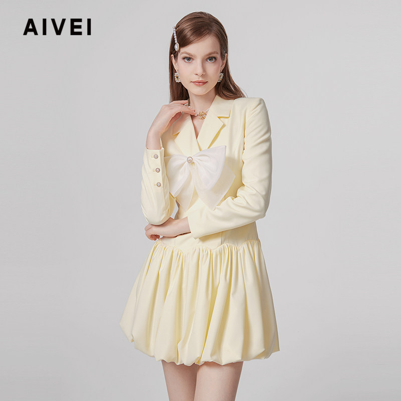 AIVEI秋女气质高腰显瘦