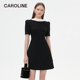 商场同款 2024夏季 新款 Caroline 时髦撞色X版 女神裙Q623102C