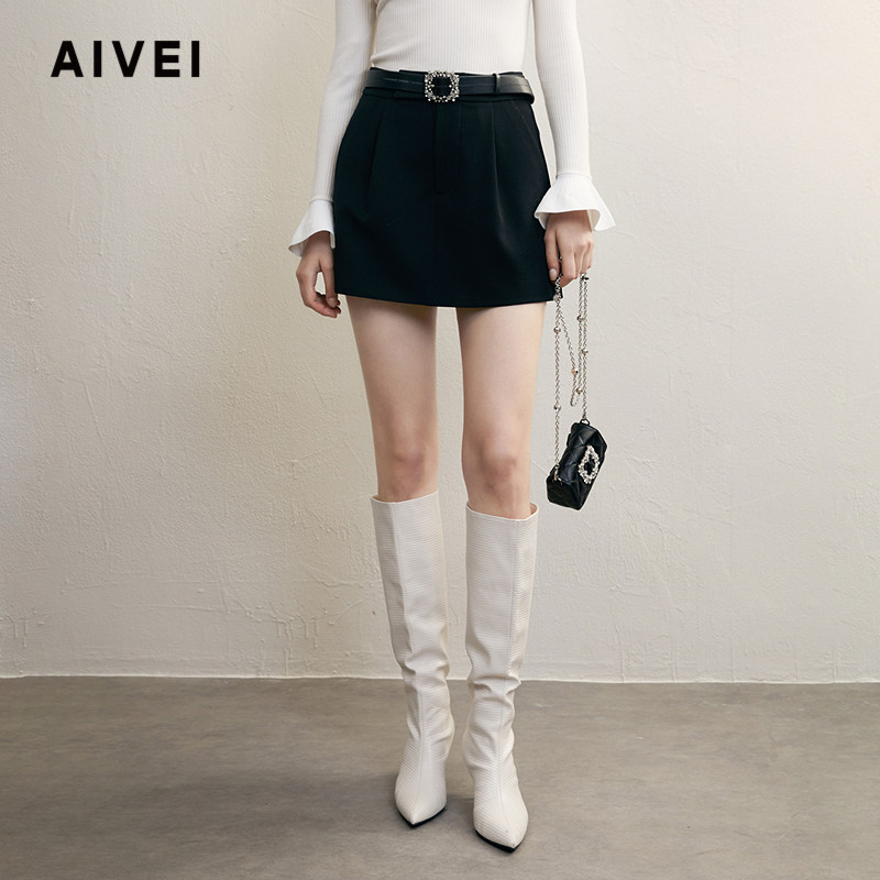 AIVEI欣贺艾百搭设计感高腰